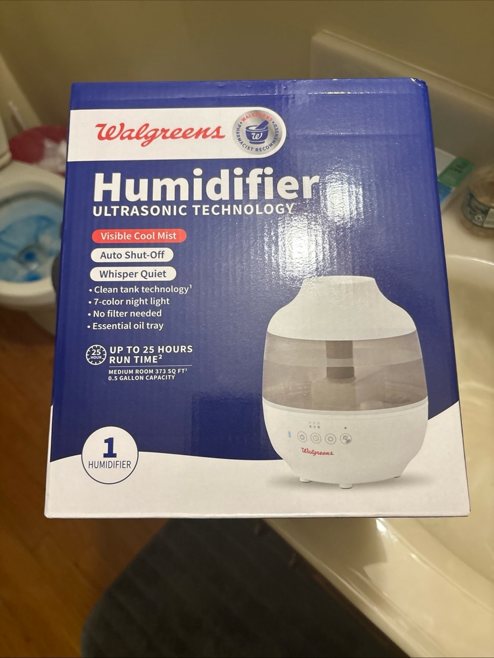 White Ultrasonic Cool Mist Humidifier